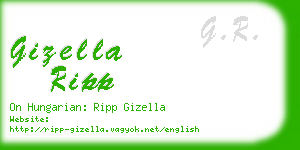 gizella ripp business card